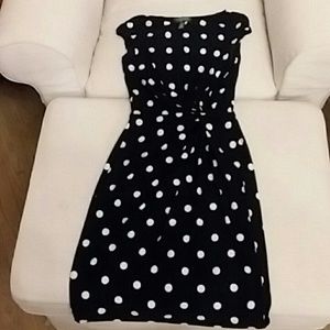 Ralph Lauren Stretch Dress, Ruching, Sz 4